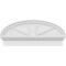 Ekena Millwork Elliptical 4 Spoke Architectural Grade PVC Combination Pediment, 36"W x 15-7/8"H x 2-3/4"P PEDPC036X160ELL04 - alternate 2
